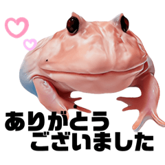 [LINEスタンプ] ツノガエル♡敬語・挨拶