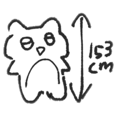 [LINEスタンプ] 徹夜明けで描いた猫