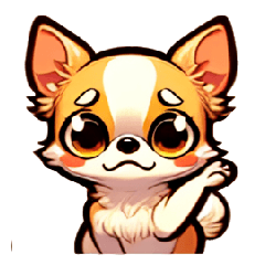 [LINEスタンプ] かわいい子犬の挨拶