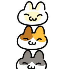 [LINEスタンプ] 猫三兄弟の動くスタンプ