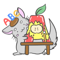 [LINEスタンプ] チンチラアルファベット