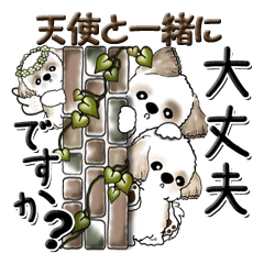 [LINEスタンプ] シーズー犬『天使と一緒』よく使う言葉