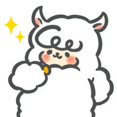 [LINEスタンプ] 動くよ！もふもふアルパカさん