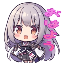 [LINEスタンプ] 銀髪少女の日常スタンプ