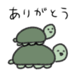 [LINEスタンプ] たのしそう（海の生きもの）