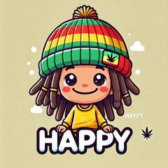 [LINEスタンプ] 可愛いレゲエの少年