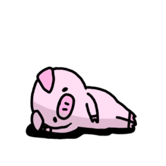 [LINEスタンプ] ぶたさん あいさつ