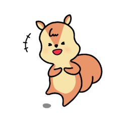 [LINEスタンプ] 気まぐれリス「りん」①