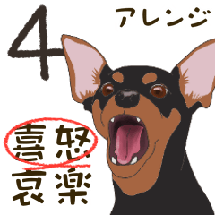 [LINEスタンプ] ミニピンスタンプ4［喜怒］アレンジ（bt）