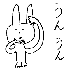 [LINEスタンプ] 友人が描いたうさぎのスタンプ