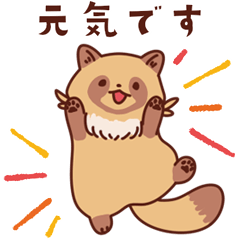 [LINEスタンプ] 現状報告たぬきスタンプ