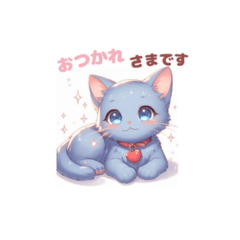 [LINEスタンプ] ネコとサルのかわいい会話