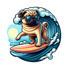 [LINEスタンプ] pug lovers（パグラバーズ）