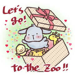 [LINEスタンプ] 垂れ耳うさぎもちさま 動物園へ行こう！