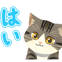 [LINEスタンプ] シンプルで使いやすい猫のスタンプ