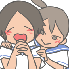 [LINEスタンプ] ゆるい女の子と猫