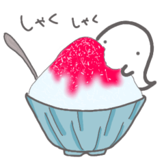 [LINEスタンプ] 【夏に使える】お菓子なおばけ。