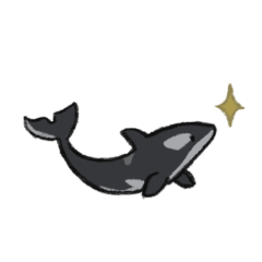[LINEスタンプ] シャチのしゃっちゃんの画像（メイン）