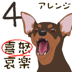 [LINEスタンプ] ミニピンスタンプ4［喜怒］アレンジ（ct）