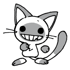 [LINEスタンプ] Shadow siamese cat！