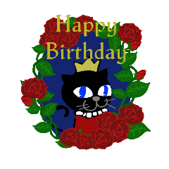 [LINEスタンプ] ねこ薔薇2