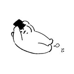 [LINEスタンプ] ひよこのねこ(色なし)