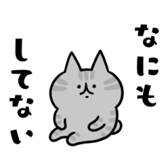 [LINEスタンプ] 状況シェア用のネコ【動く】