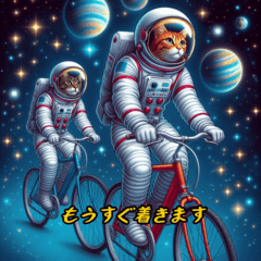 [LINEスタンプ] リアル宇宙ネコ