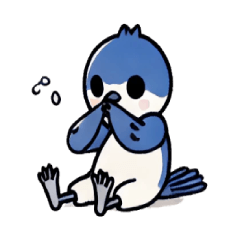 [LINEスタンプ] 怠けたオオルリ3の画像（メイン）