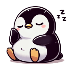 [LINEスタンプ] ペンギンの気ままな毎日