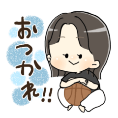 [LINEスタンプ] セミロング女の子スタンプ