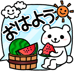 [LINEスタンプ] とびだす！毎日使える真夏のどうぶつたち！の画像（メイン）