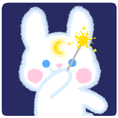 [LINEスタンプ] 星月うさぎ