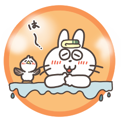 [LINEスタンプ] 可愛いしろうさぎのスタンプ