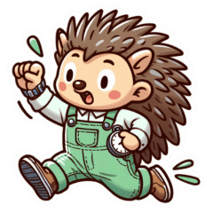 [LINEスタンプ] Hedgehog has no thorns