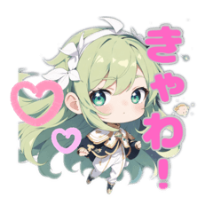 [LINEスタンプ] 可愛い！チビロボ娘