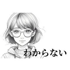 [LINEスタンプ] ボブ子の素直な日常の画像（メイン）