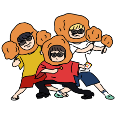 [LINEスタンプ] からあげワン！ツー！スリー！