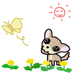 [LINEスタンプ] チワワは凶暴