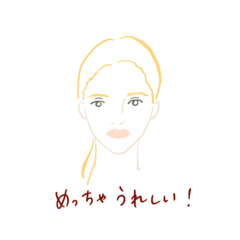 [LINEスタンプ] 真顔で話すおんなたち