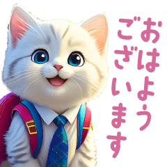 [LINEスタンプ] にゃんこの学校 2の画像（メイン）