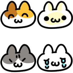 [LINEスタンプ] 感情豊かな三匹の猫