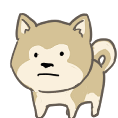 [LINEスタンプ] 柴犬ミックス 散歩に行こう！