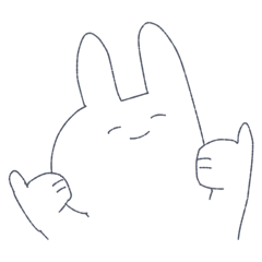 [LINEスタンプ] うさぎスタイル4