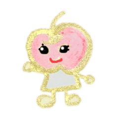 [LINEスタンプ] 金の、りんご実ちゃん