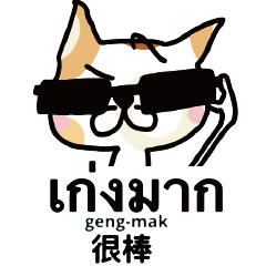 [LINEスタンプ] かわいい猫 タイ 台湾1