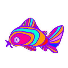 [LINEスタンプ] かわいいファッショニスタさかな