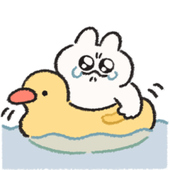 [LINEスタンプ] うるうるおめめのうさぎときどきにんじん