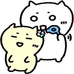 [LINEスタンプ] モナとエナのカップル生活(モナ)