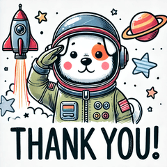 [LINEスタンプ] 宇宙探検犬